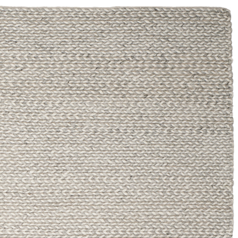 Gracie Oaks Newry Handmade Flatweave Ivory/Silver Rug & Reviews Wayfair